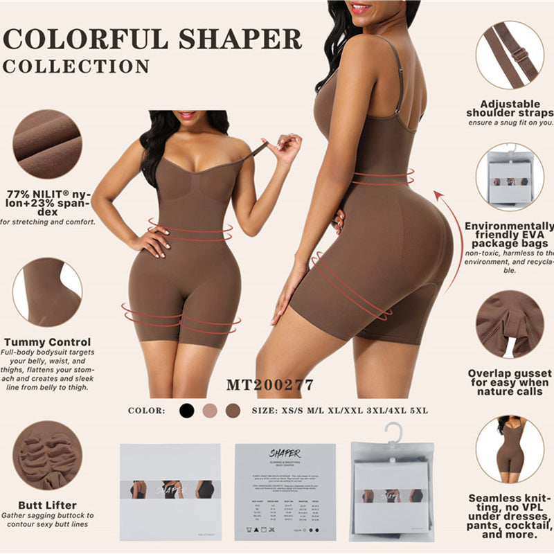 Sculpting Under Bust Bodysuit Shapewear - Brown – olashape